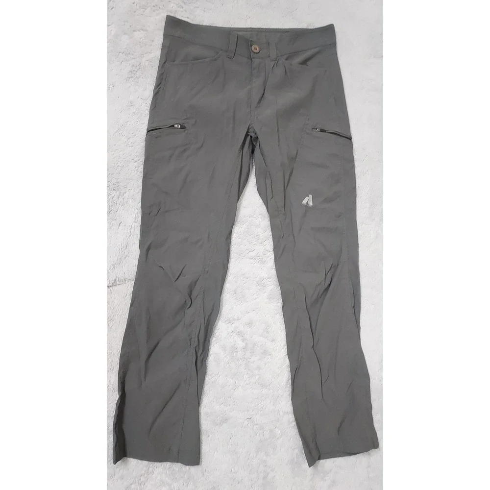 Eddie Bauer Pants Mens 33x32 First Ascent Guide Pro Hiking Gray Outdoor Climbing